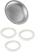 Univen 2.5" (64mm) Espresso Filter and Gasket Seals for Bialetti 6 Cup Aluminum Espresso Makers