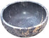 Marble Soapstone Natural Smudge Pot, Stone Bowl for Scrying and Smudge (5 Inch) from India, Handmade Leaf Carved Design
