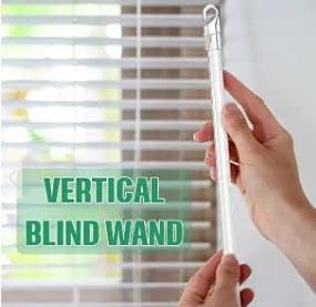 New Blind Wand/Rod - Color Clear, High Strength (12" Hook 2 Pack)