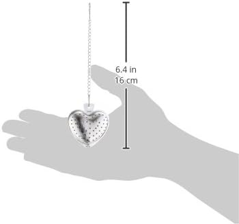 Fox Run Heart Tea Infuser, 0.25 x 1.75 x 6.25 inches, Metallic