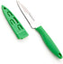 Kitchen Paring Knives Knife Sets - Set of 4 with Safety Sheath Cover, Red, Yellow, Blue & Green