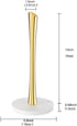 Gold Paper Towel Holder Countertop, Marble Paper Towel Holder Used for Kitchen&Bathroom, Paper Towel Holder Made of Stainless Steel for Easy One-Handed Operation Gold by GWGTHZ