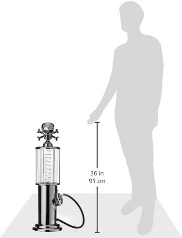 Godinger Gas Pump Skull Crossbones Fini Dispenser