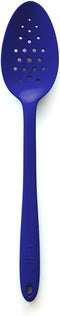 GIR Premium Perforated Spoon, Non-Stick Heat Resistant Silicone Straining Spoon, 13 IN, Navy (GIRSNH381NVY)