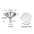 5-Inch Funnel with Fine Mesh Strainer, 304 Stainless Steel Cooking Oil Filter Strainer