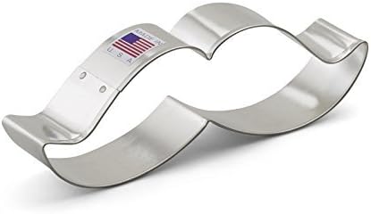 Ann Clark Cookie Cutters Mustache Father's Day Cookie Cutter - 5.25", Made in USA