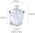 123Arts Glass Sugar Bowl Candy Jar Storage Jar Snack Jar with Lid by 123Arts