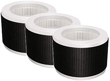 Nispira True HEPA Replacement Filter for KOIOS MOOKA EPI810 Air Cleaner, 3 Stage Filtration, 3 Packs