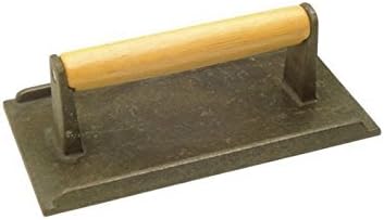 Libertyware Cast Iron Steak Weight & Bacon Press, Black, 1-Pack