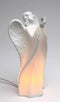 ATD Festive"Angel Holding Butterfly" White Porcelain Plug-in Night Light