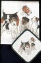 Wire Fox Terrier Dish Towel & Potholder Set