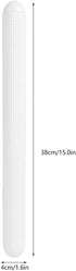 Fdit White Plastic Embossed Design Dough Roller, Non-Stick Exhaust Rolling Pin for Making Pasta, Cookies, Bread
