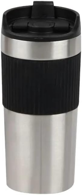 Portable French Press Coffee Maker, Insulated Mug with Double Wall Stainless Steel, 16oz Coffee Tumbler