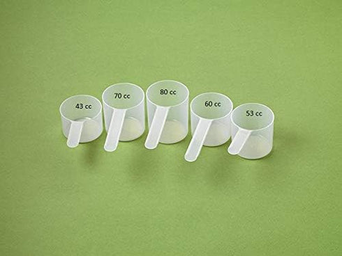 53 mL Long Handle Scoop for Measuring Coffee, Pet Food, Grains - Pack of 25