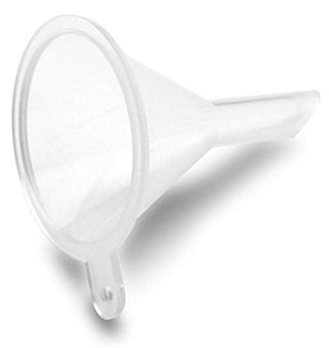 Mini Funnel 5-Pack for Lab Bottles, Sand Art, Perfume, Spice, Essential Oil, Food Grade Small Plastic (Clear)