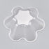 SOUJOY 100 Pack Ice Cream Cup, 8.5Oz Clear Flower Shape Disposable Dessert Serving Bowl