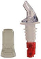 Tiger Chef 12-Pack Plastic Measured Liquor Pourer, 1 Ounce Red Precision Wine Bottle Spout with Dust Covers