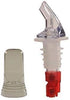 Tiger Chef 12-Pack Plastic Measured Liquor Pourer, 1 Ounce Red Precision Wine Bottle Spout with Dust Covers