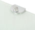 9.8 9.8 vidaXL Corner Shelf White Tempered Glass in x in Wall Mounting