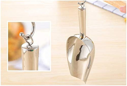 JBscoop 9.6 Inch Stainless Steel Heavy Duty Food Scoop, 8 Oz, Dishwasher Safe for Kitchen Bar Party Wedding