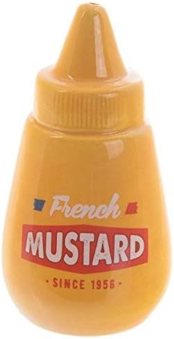 Sausage Dog in a Bun & Mustard Fast Food Ceramic Salt & Pepper Set