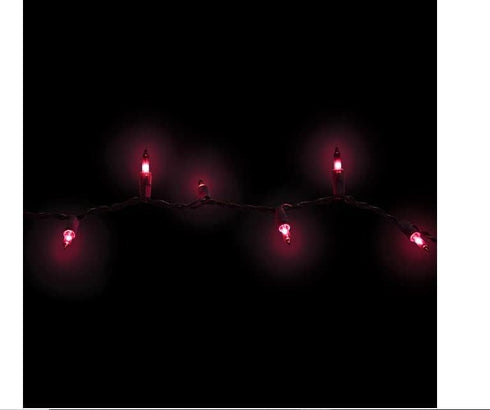 Greenbrier International 20 Count 5 Purple Halloween Mini Lights with Black Wire feet