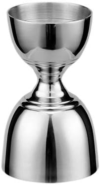 Bell Jigger Stainless Steel Bar Tool with 0.5oz, 1oz, 1.5oz and 2oz Measuring Marks, Mirror Polished Finish, One Jigger