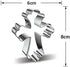 2 Pcs Easter Cookie Molds Cutters Set, Different Shapes Stainless Steel Cross Cookie Cutter