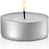 White Unscented Tea Lights, Smokeless & Dripless, Long Lasting Flames for Dinners & Events (Bulk Pack of 100)