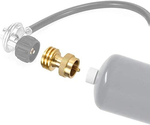 YOUHO 1lb Propane Tank Adapter for Disposable Cylinder, 1lb to 20lb Adapter for BBQ Grill Propane