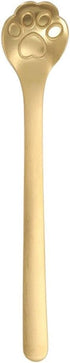 Golden Cat Paw Coffee Spoons - Cute Cat Paw/Dog Paw Stainless Steel Teaspoon for Dessert, Stirring Spoon