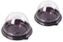 Clear Plastic Mini Cupcake Container - 25 PC Desk Pet Containers for Muffin, Mooncake, Individual Cupcake Holders