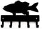 Bass Fish Key Rack Hanger - Large 9 inch Wide, Made in USA, Wall Mount