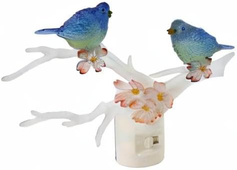 5" Roman Bluebird, Night Light, H, Plastic, Wall Decoration, Home Decor, Adorable Gift, Durable, Beautifully Detailed