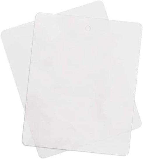 Thin Clear Flexible Plastic Cutting Board, Chopping Mat 12" x 15" (8 Pack)