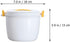 Luxshiny Mini Microwave Pressure Cooker - Portable Steamer for Cooking Soup, Rice, Stews, Oatmeal - Yellow S