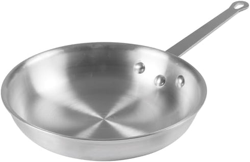 Winco AFP-10A Commercial-Grade Aluminium Fry Pan/Skillet, 10", Silver by Winco