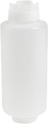 Restaurantware 32oz. FIFO Inverted Plastic Squeeze Bottle with Refill and Dispensing Lids, Perfect for Restaurants