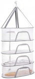 4 Coloch Layer Herb Drying Rack with Zipper, Hanging Mesh Net Collapsible Food Drying Fish Net Hanging Basket Dryer Net