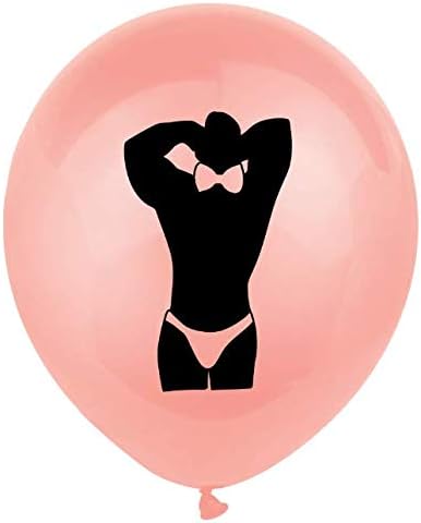 40Pcs Rose Gold Bachelorette Party Balloons, Bridal Shower Decorations, Hen Party Supplies Kit