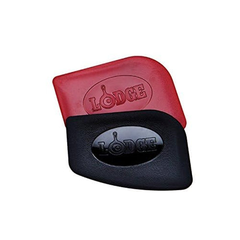 Lodge SCRAPERPK 2-Pack Durable Pan Scrapers, Red and Black