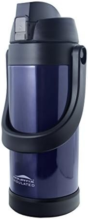 Aquatix 68 Ounce Double Wall Insulated Stainless Steel Sport Thermos Bottle, Midnight Blue