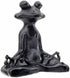 Bellaa 23101 Frog Statue - Meditation Lotus Pose Yoga Zen Buddha Outdoor Garden Decor, 6 Inch