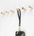 YANGQIHOME Pack of 4 Solid Gold Brass Coat Hooks - Wall Hanger Mounted Bathroom Hook Kitchenware Organizer