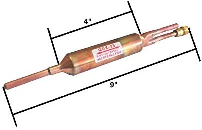Filter Drier Refrigerant Liquid LINE with Charging Valve 1/4 X 1/4 25 Grams