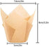 150PCS Tulip Cupcake Liners, Natural Baking Cups for Wedding, Birthday Party, Christmas (Blue, White)