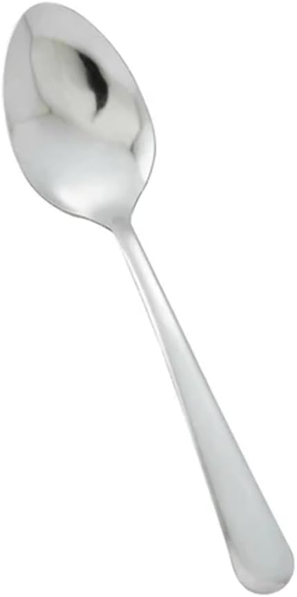 Winco 18/0 Stainless Steel Dinner Spoons, Set of 12, Windsor pattern, Silver