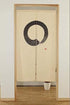 Narumi Japanese Enso Noren Doorway Curtain Tapestry, Hemp Blend Twill Fabric 33.5"x59.1" from Japan