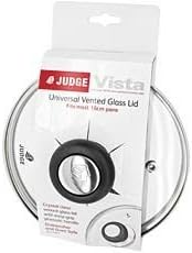 Judge Vista Replacement Glass Saucepan Lid, Oven Safe, Dishwasher Safe, for most 12cm Pans