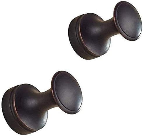 BigBig Home Bronze Towel Hooks, 5 Pack Oil Rubbed Finish Bathroom Wall Hook for Robe and Clothes